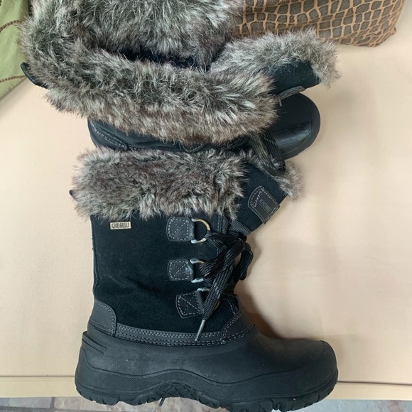 NEW Khombu Slope Winter Boots in Black Size 6 - Picture 2 of 8
